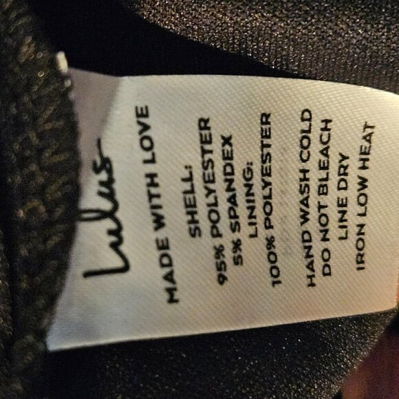 Lulus Floral To See Black Polka Dot Long Sleeve Mini Dress Size medium NWT - Picture 9 of 10